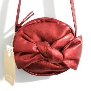 NWT Zara Kids Shimmery Bow Purse